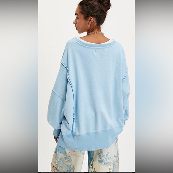 Free People We the Free Light Blue Camden - Picture 2 of 6